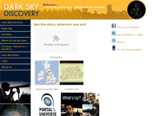 Tablet Screenshot of darkskydiscovery.org.uk
